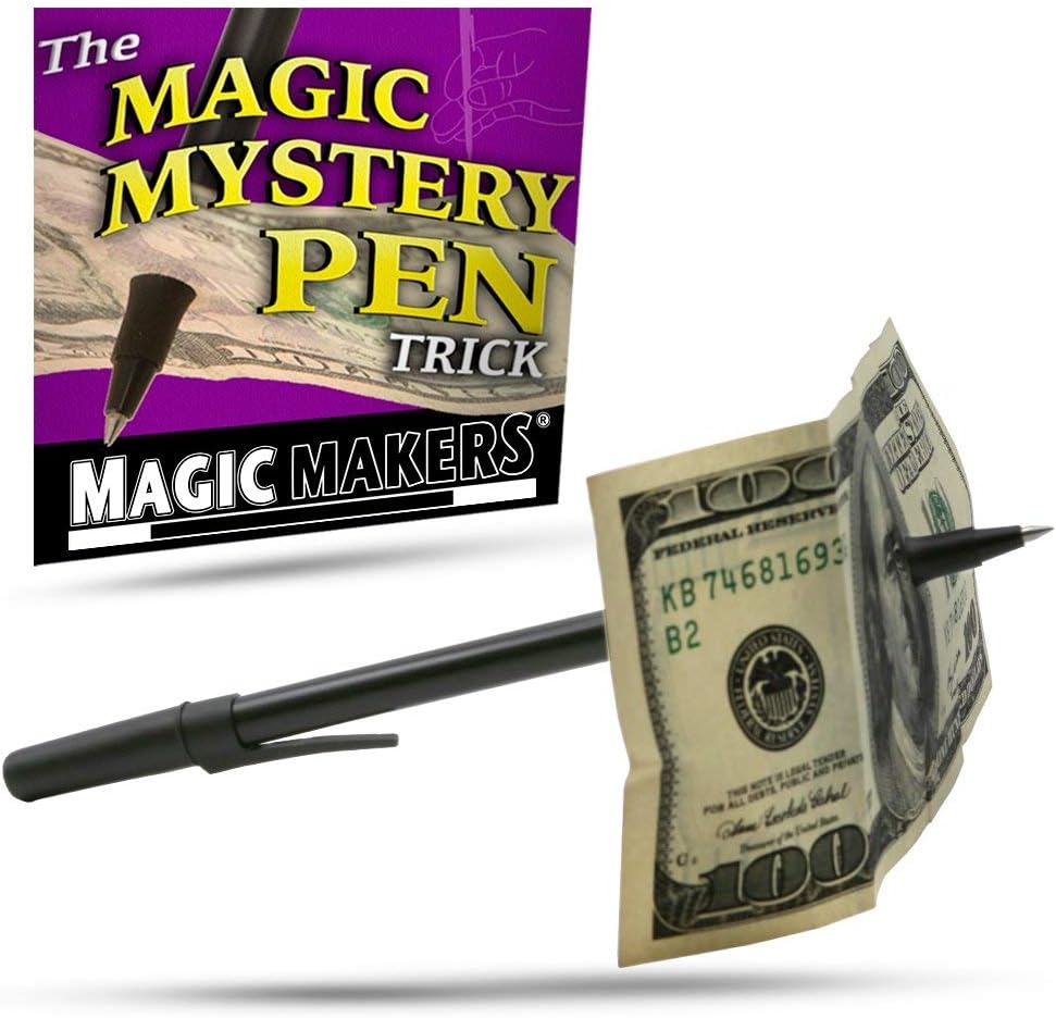 Magic Makers Mystery Trick Pen Through Dollar Effect Prop