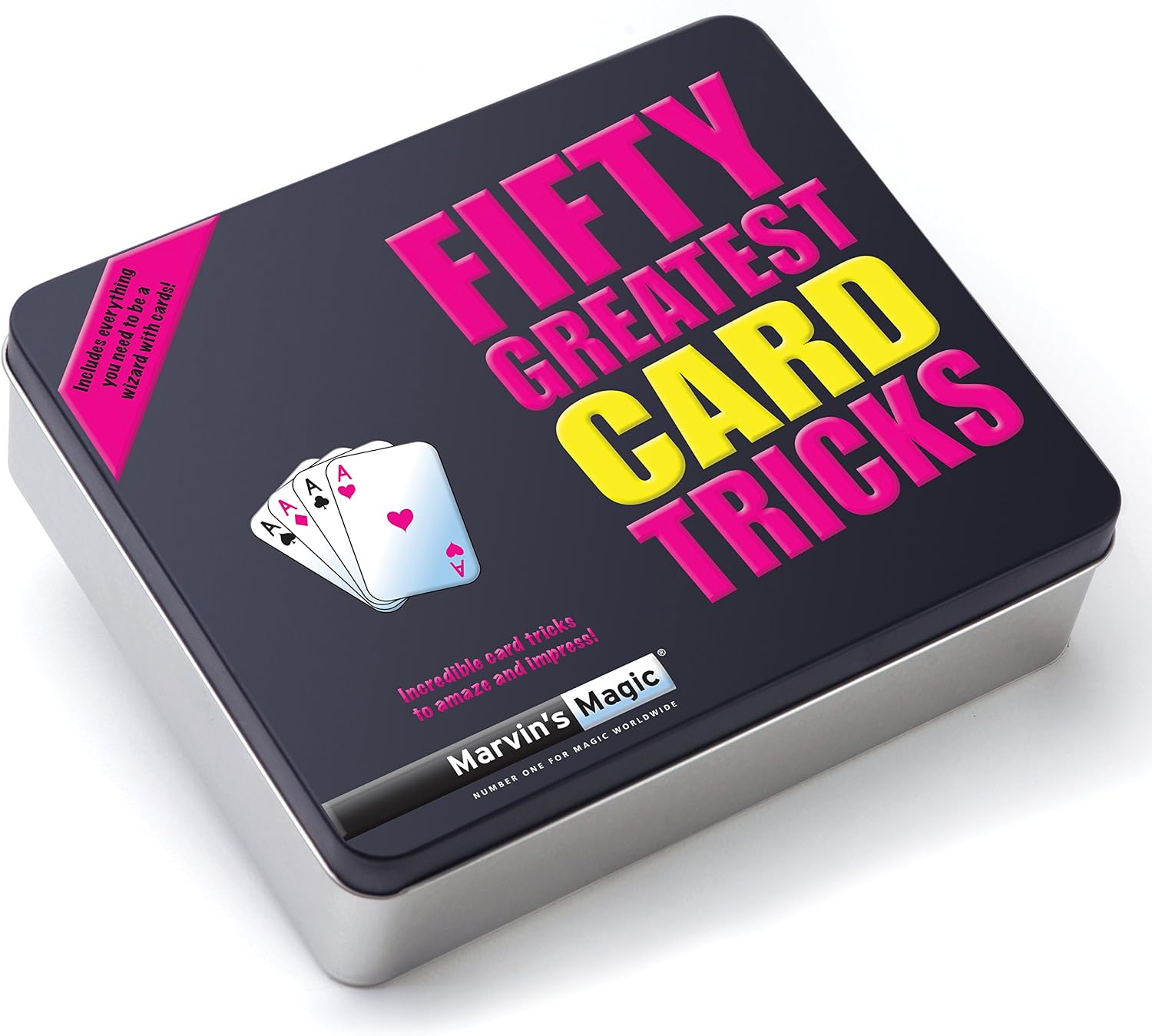 Marvin's Magic Fifty Greatest Card Tricks Set - Kids & Adults Age 8+ | Magic Card Tricks Set, Easy To Learn Illusions, Includes Instruction Guide, For Kids And Adults